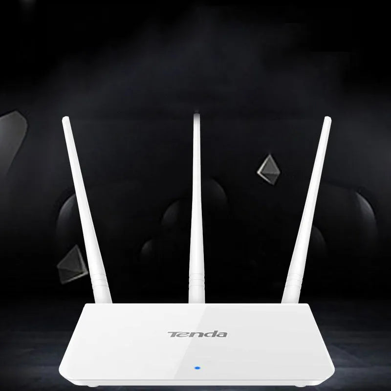 White plastic dual-band wireless router with 2.4G and 5G frequency support