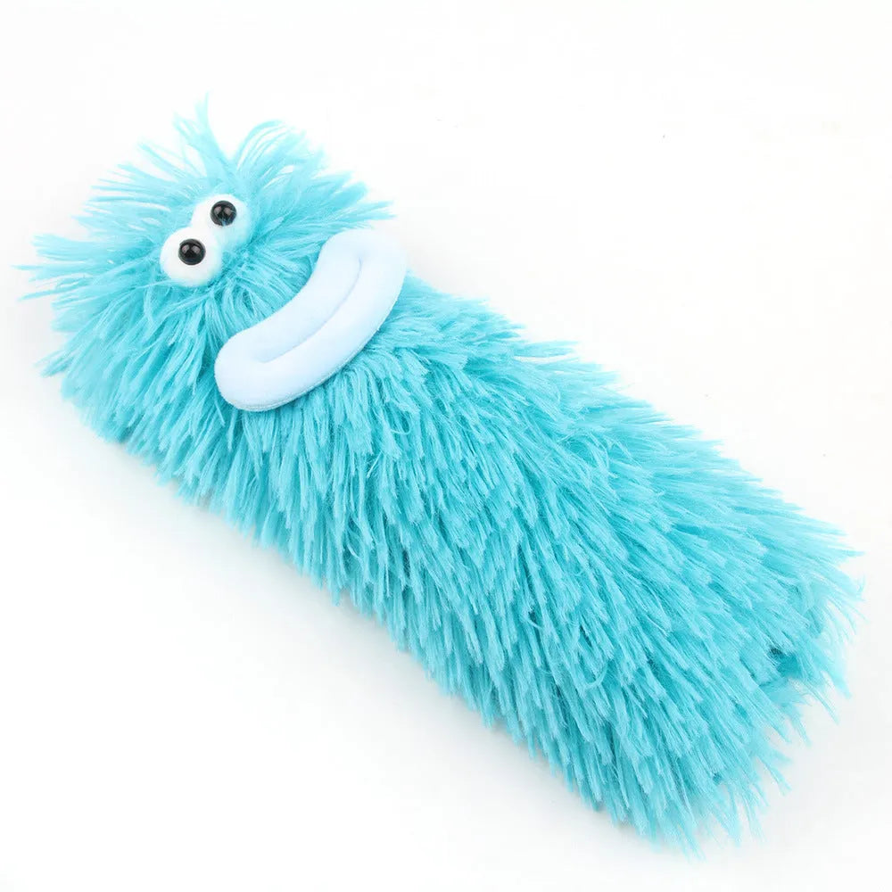 Soft plush interactive cat toy pillow in assorted colours with crinkle sound and catnip filling.