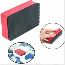 Car wash sponge magic clay rub in EVA material, 8.5x5.5x2cm, red colour option