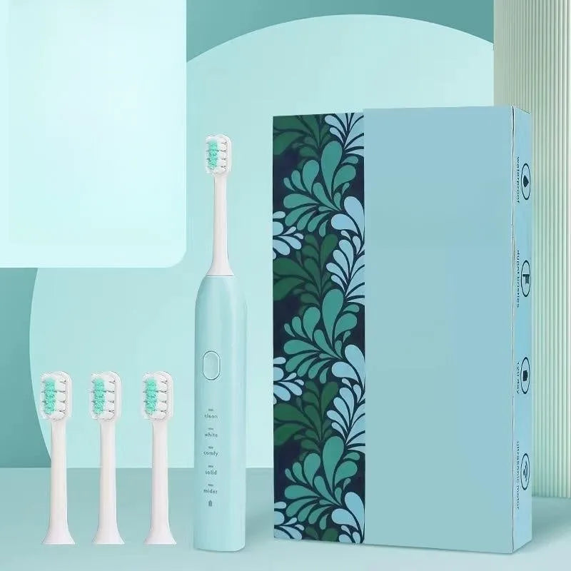 Yellow duck design electric toothbrush with USB charging port and soft bristle head