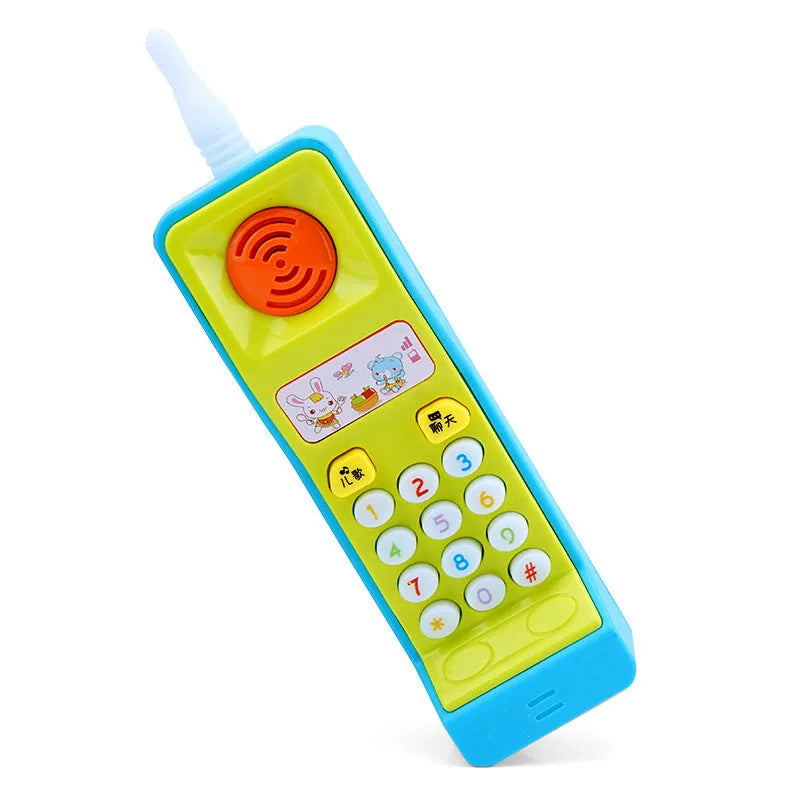 Children's educational toy with sound, light, and music features showing cartoon animal theme for 3-year-olds