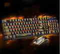 Limei GTX300 gaming keyboard and mouse set with backlit mechanical keyboard showing multiple colour options