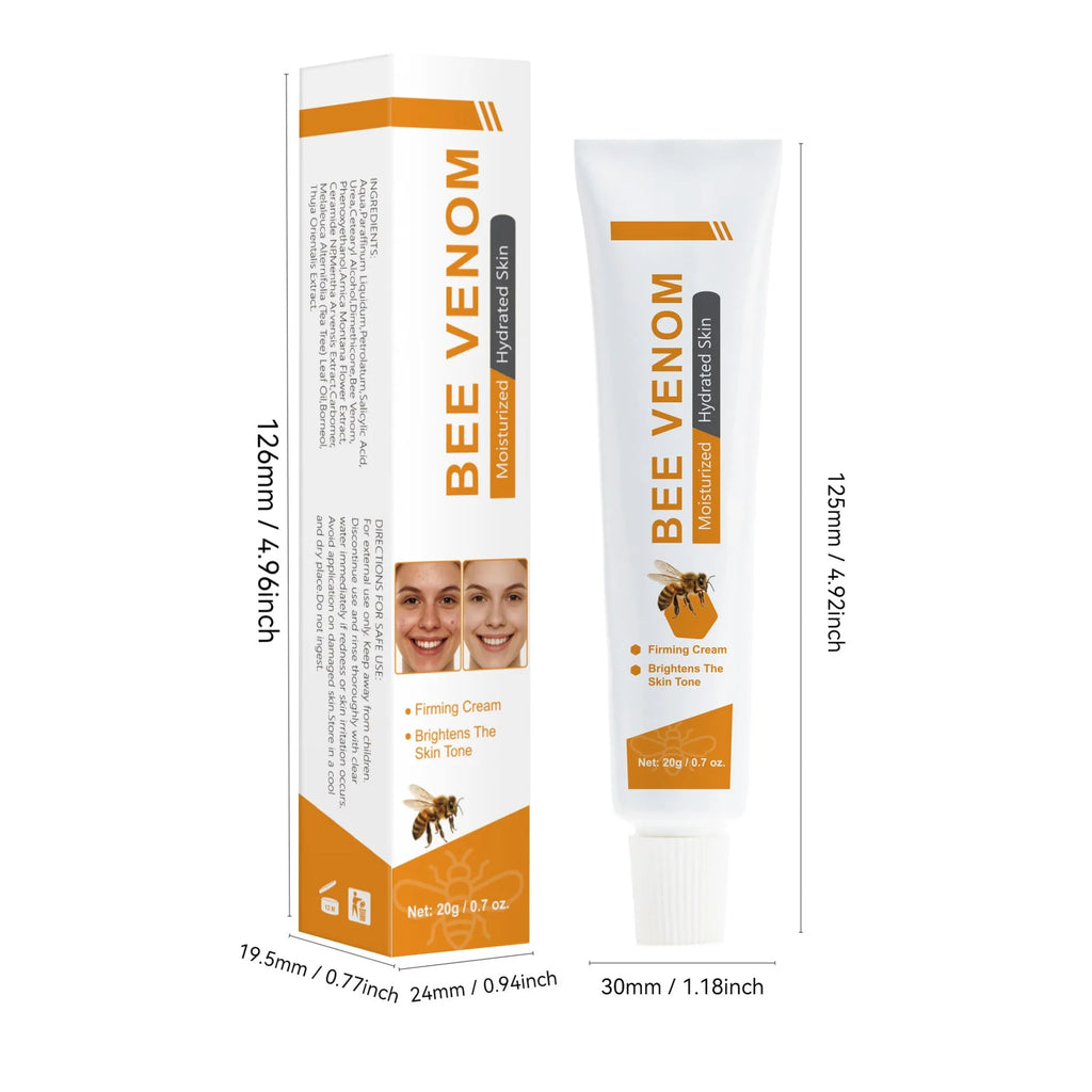 Universal Beauty Bee Facial Cream 20g jar with white cream visible through clear packaging