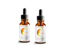 10ml bottle of vitamin C hyaluronic acid facial serum for brightening and moisturising