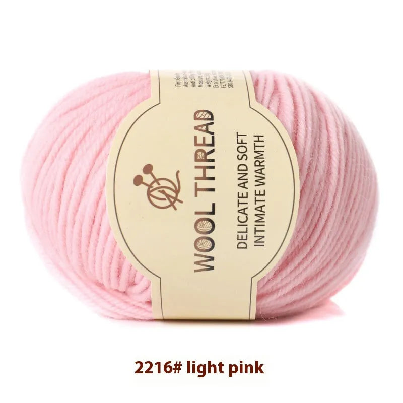 Roll of domestic wool knitting yarn for 10 needles in various colours including green, red, and blue