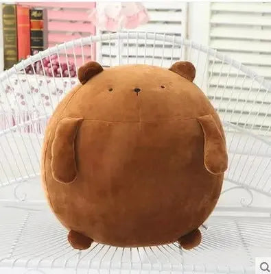 Cute creative plush toy brown bear 40cm super soft short plush PP cotton filling