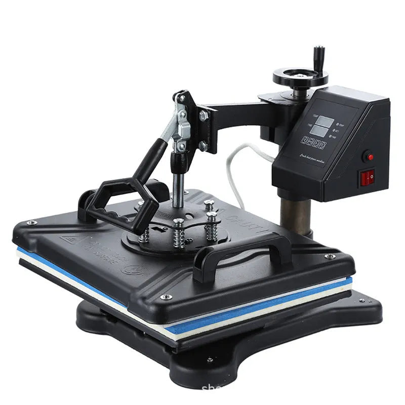 Black clothing thermal transfer thermoprinting machine for T-shirt and fabric customisation projects