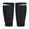 Football flapper leg guard 22cm breathable fabric shin pad black colour pair