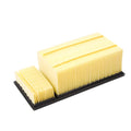 Dodge Ram pickup truck air filter cartridge with threaded connection and measured dimensions