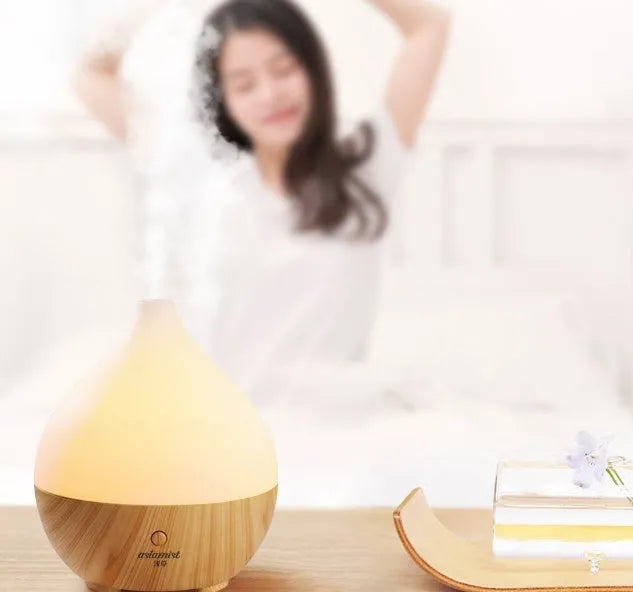 Asakusa wood grain style 100ml ultrasonic essential oil aroma diffuser and humidifier.