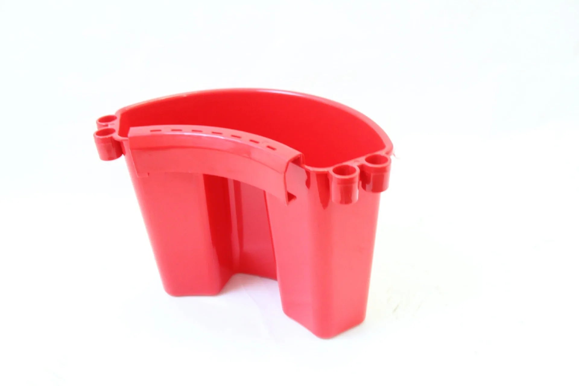 PP plastic car wash bucket with carrying handle in choice of black, blue, pink, or red colours
