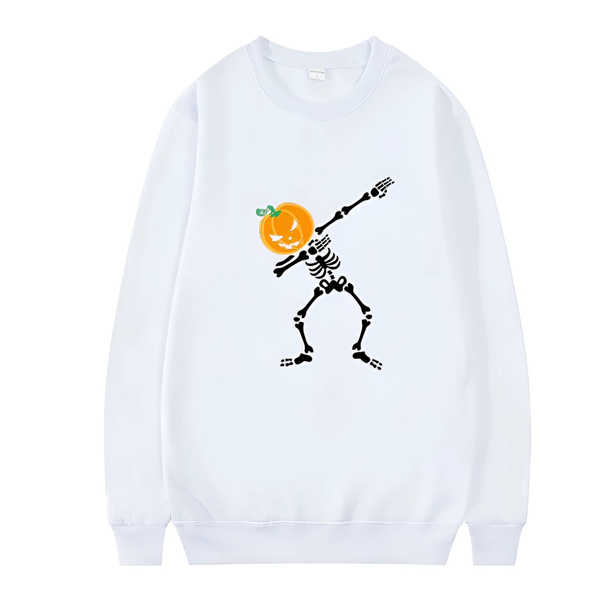 Women's printed crew neck casual top in cotton fabric with long sleeves