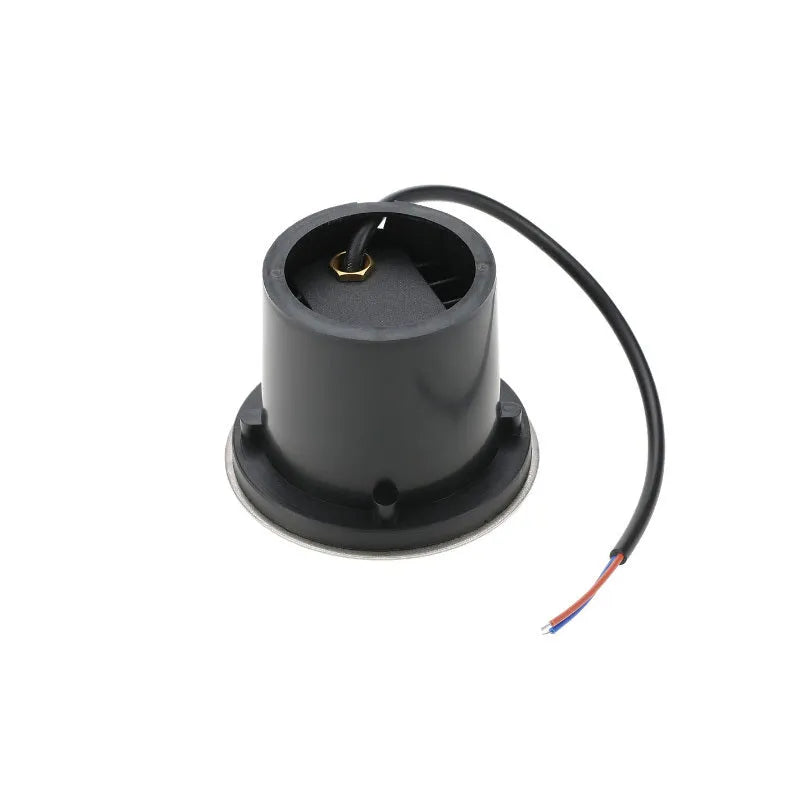 Round black stainless steel LED COB underground light for outdoor garden and pathway lighting