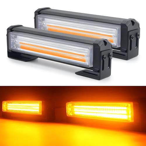 208 yellow strobe warning light with aluminium alloy body and polycarbonate lens