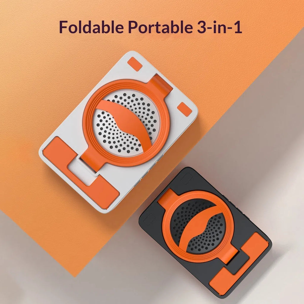 Multifunctional mobile phone holder with built-in 3W speaker, available in black and white
