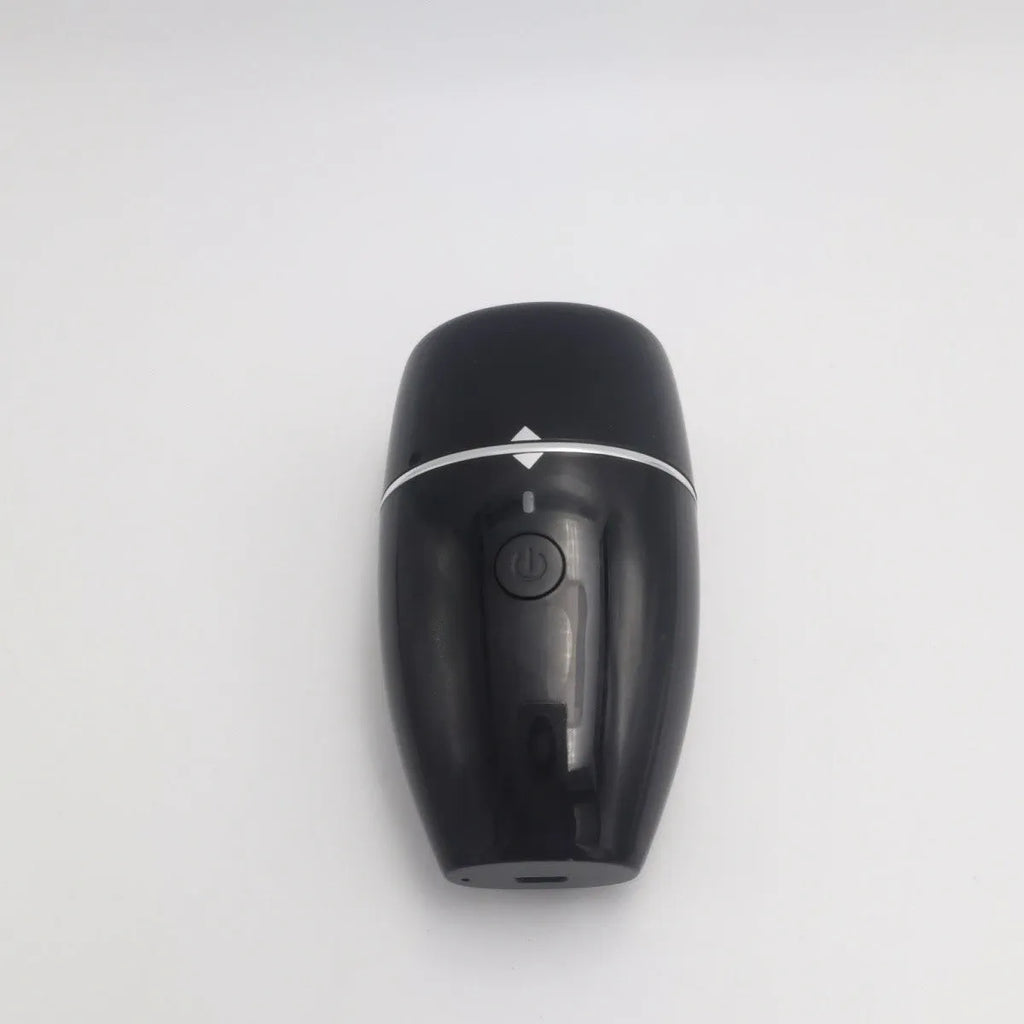 Black electric silicone lip plumper device with USB charging cable