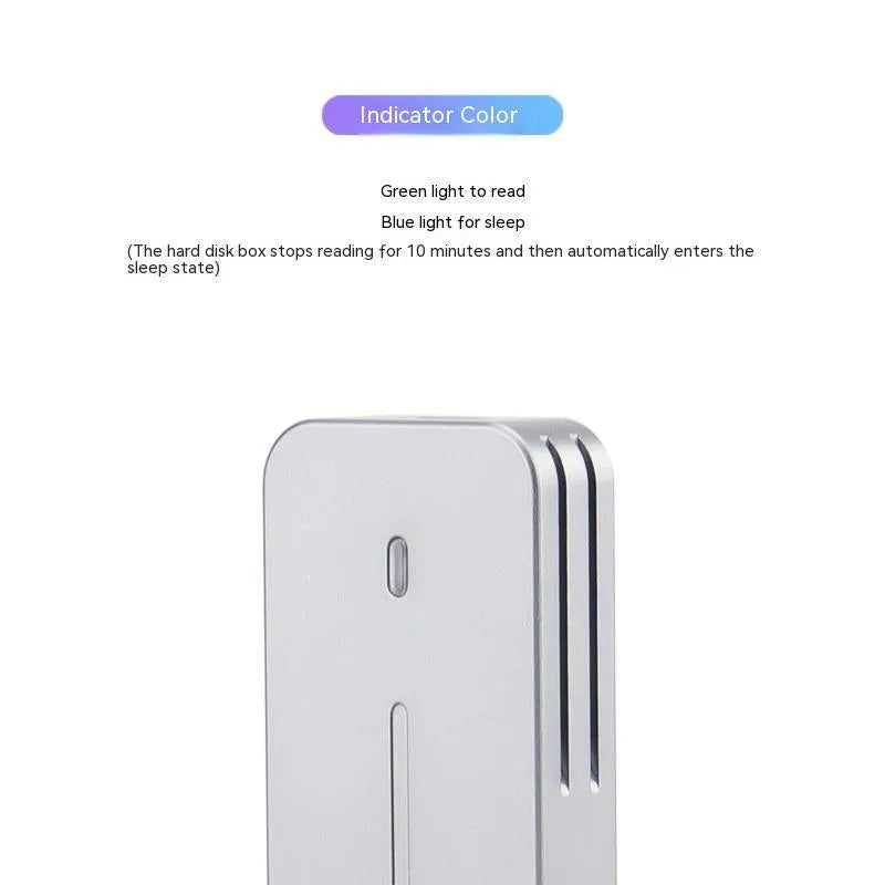 Aluminium external SSD enclosure for NVMe and NGFF solid-state drives with dual protocol support