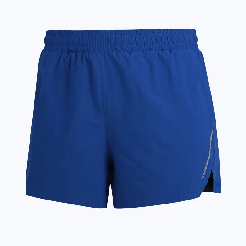 Casual men's quick-drying marathon running shorts in straight style with moisture-absorbing polyester fabric