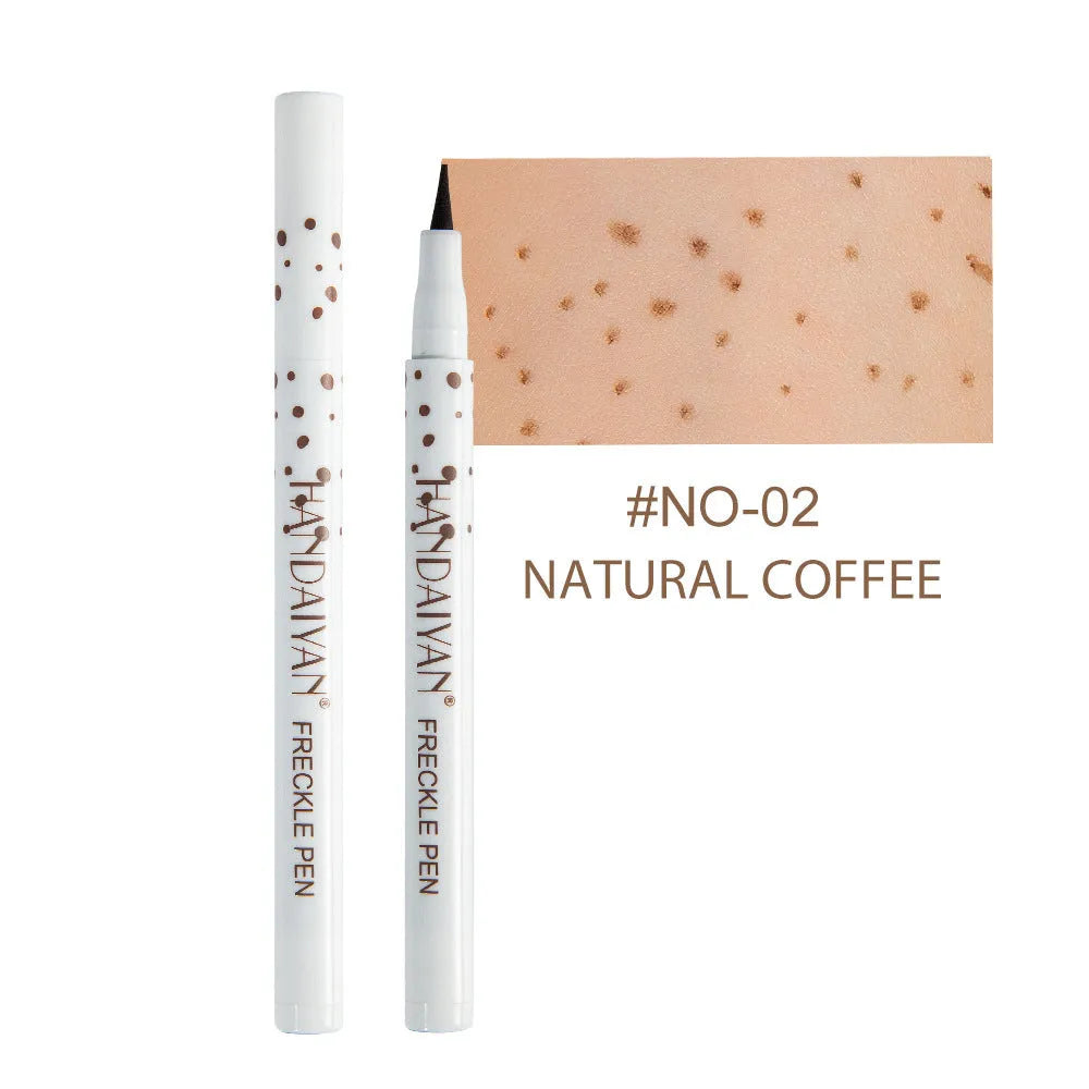 Dark brown waterproof freckle pen for natural-looking facial makeup markings