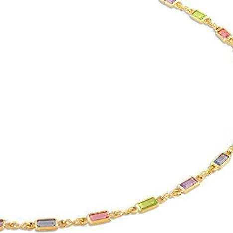 Ladies geometric crystal necklace with alloy chain and adjustable 41-50 cm length