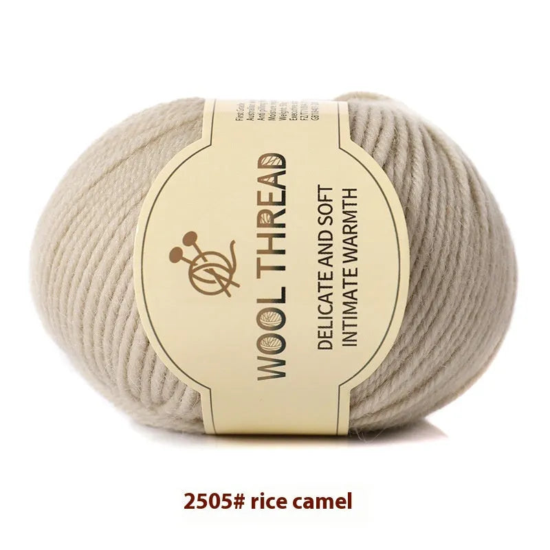 Roll of domestic wool knitting yarn for 10 needles in various colours including green, red, and blue
