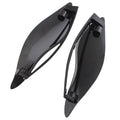 Pair of smoked ABS plastic windshield side wings for a Harley three-wheel glide motorcycle.
