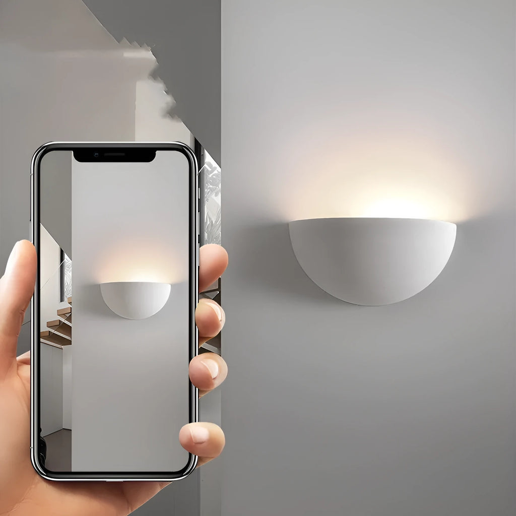Gypsum aluminium bedside lamp with switch control, light colour GW-8061S-E27-13W, available in 3000K or 4000K