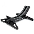 Black and green ABS plastic bicycle parking rack holder for road and mountain bike storage