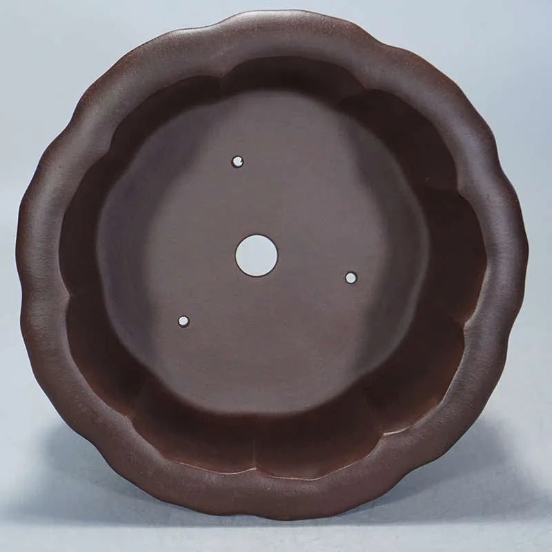 Purple sand antique succulent flowerpot measuring 37cm wide by 20cm high