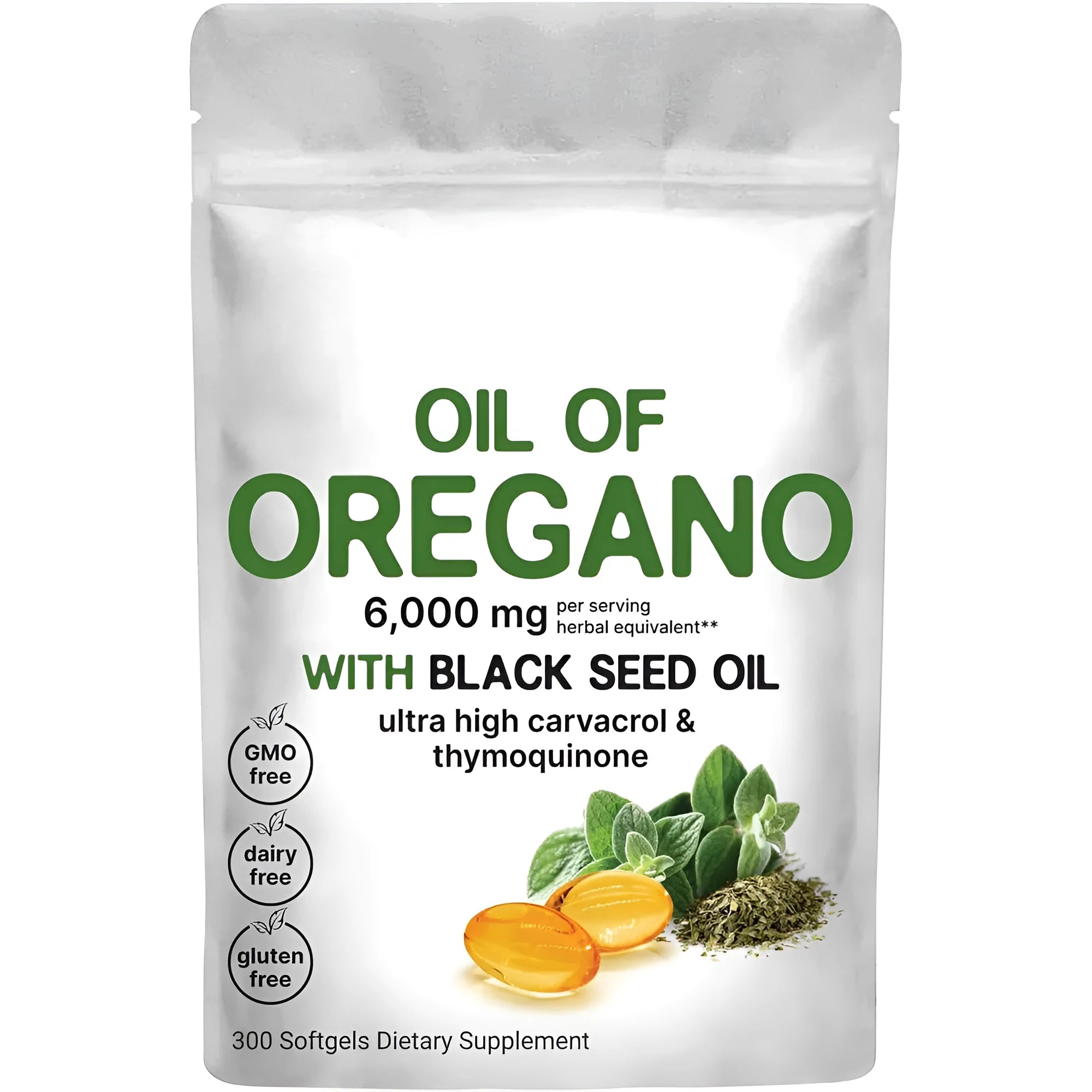 Butter Black Seed Oil Soft Capsules bottle showing 500mg dosage and pack size options