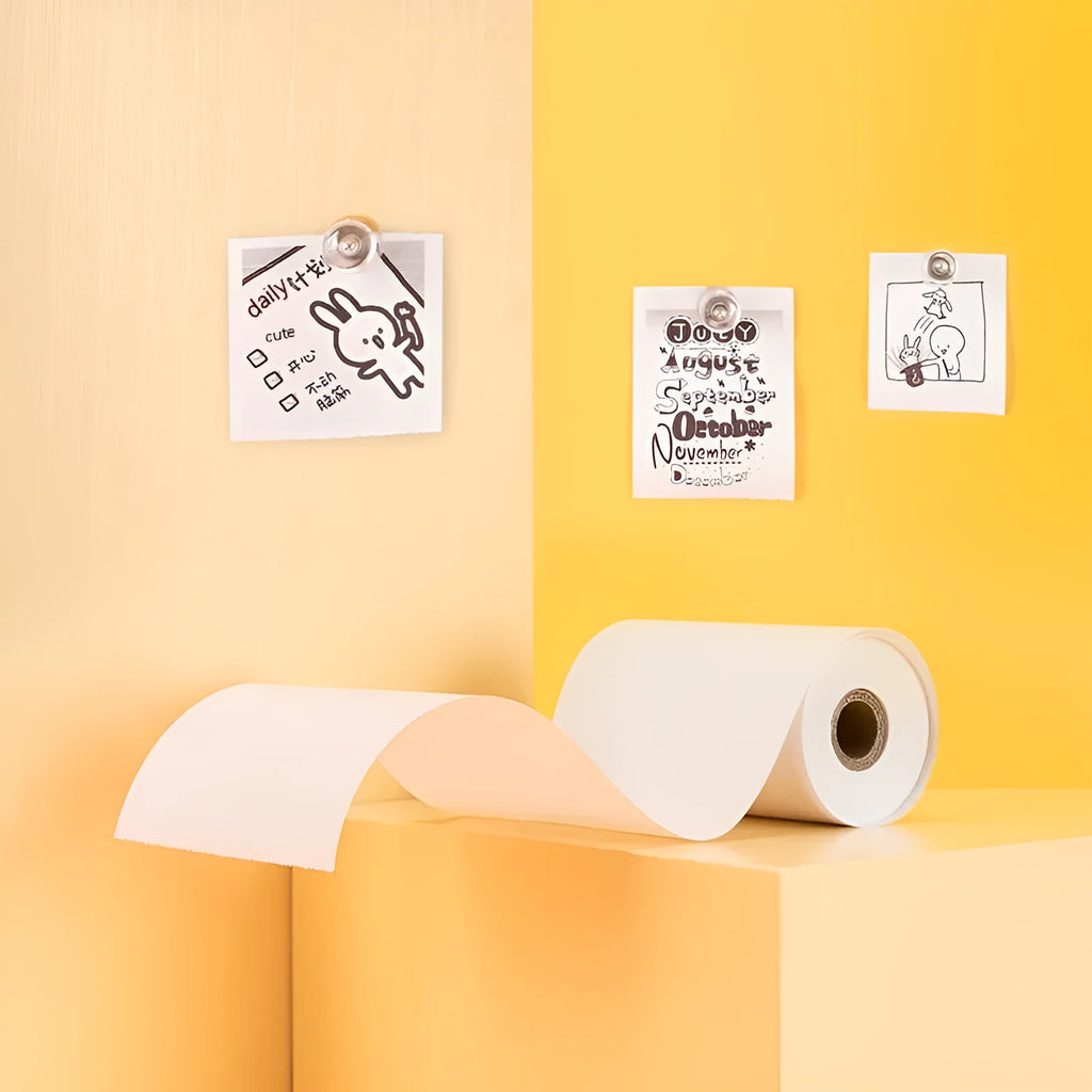 Three rolls of 57mm thermal paper for small thermal printers