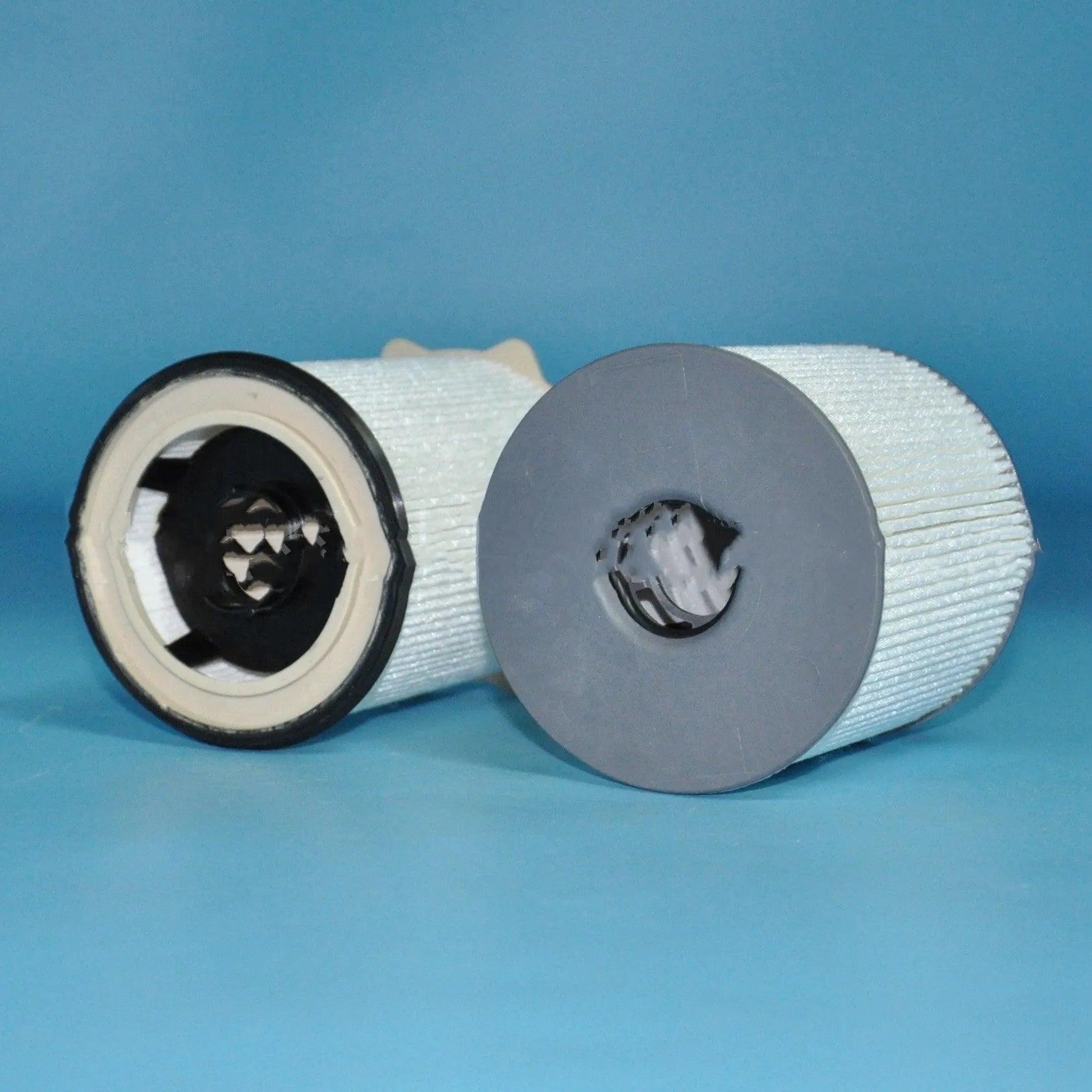 RAM 1500-5500 diesel truck fuel filter kit with white housing and chemical fibre filter element