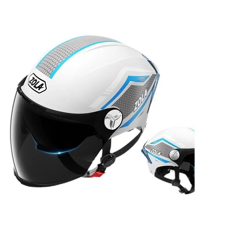 Children's 3C safety helmet in ABS construction with universal fit for motorcycle and bicycle riding