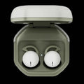 Mini no-pressing Bluetooth headset for side sleeping in milk tea colour with plastic earplug design