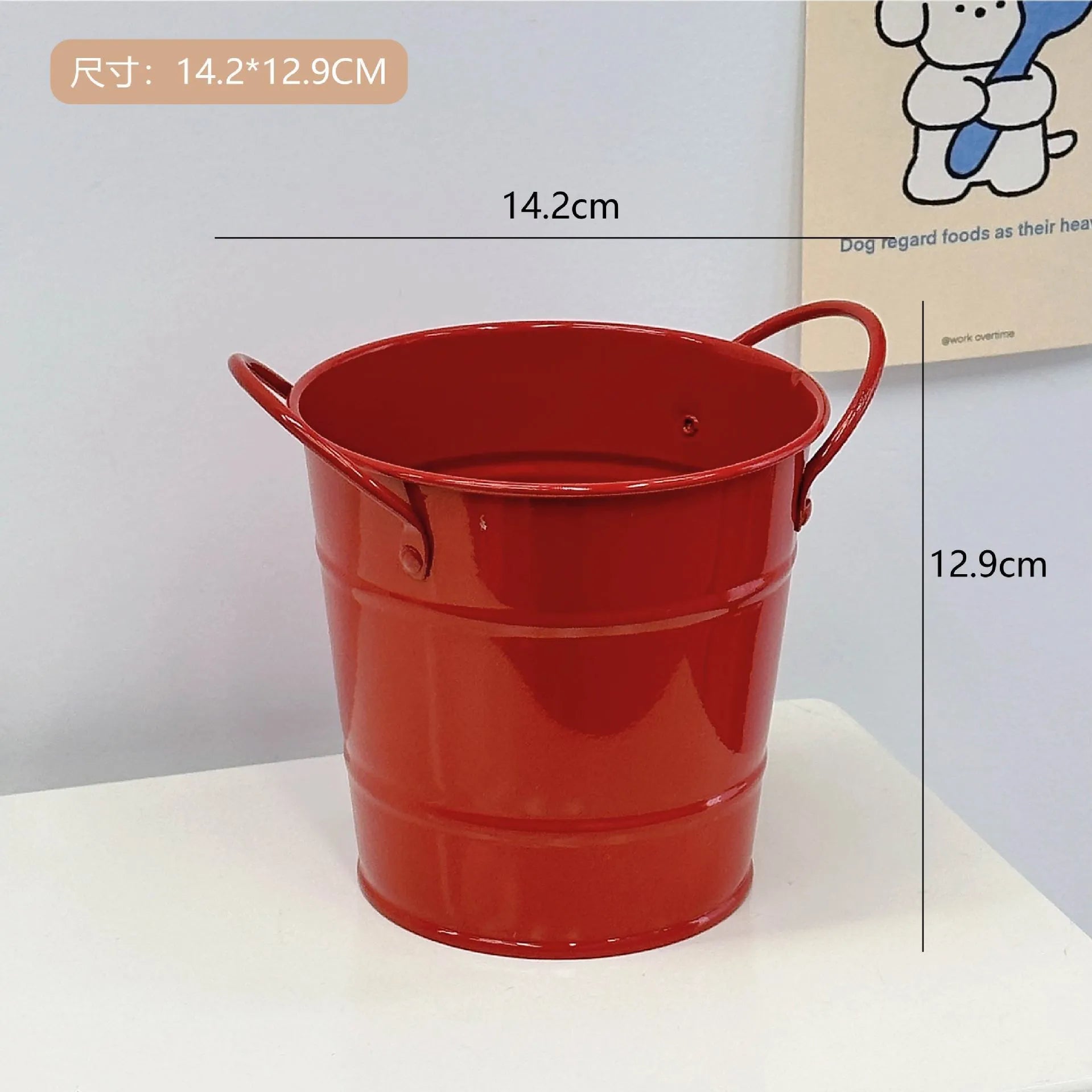 Round metal pen holder desktop storage box in multiple colour options