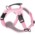 Adjustable dog harness and lead set in multiple colours with chest strap design