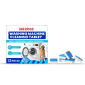 Pack of 12 washing machine cleaning tablets for automatic drum and top-loader machines