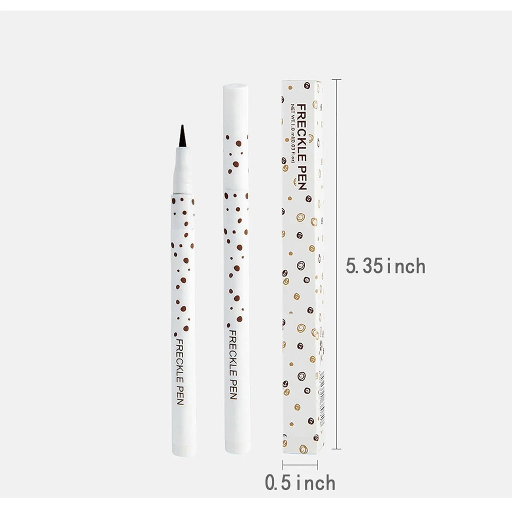 Dark brown waterproof freckle pen for natural-looking facial makeup markings