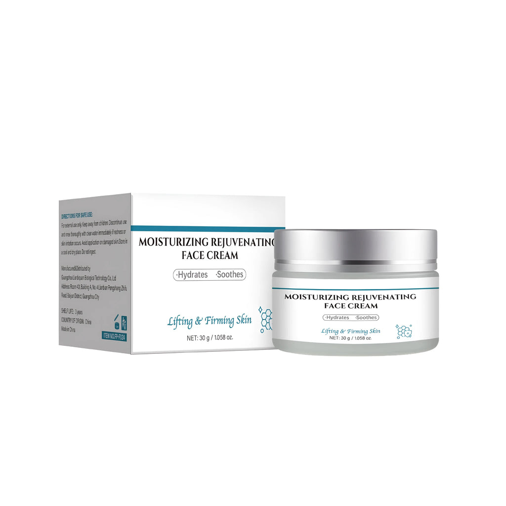 30g jar of anti-aging facial cream for targeting fine lines and wrinkles