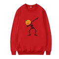 Women's printed crew neck casual top in cotton fabric with long sleeves