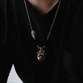 Handmade mechanical heart shaped pendant necklace in metal alloy