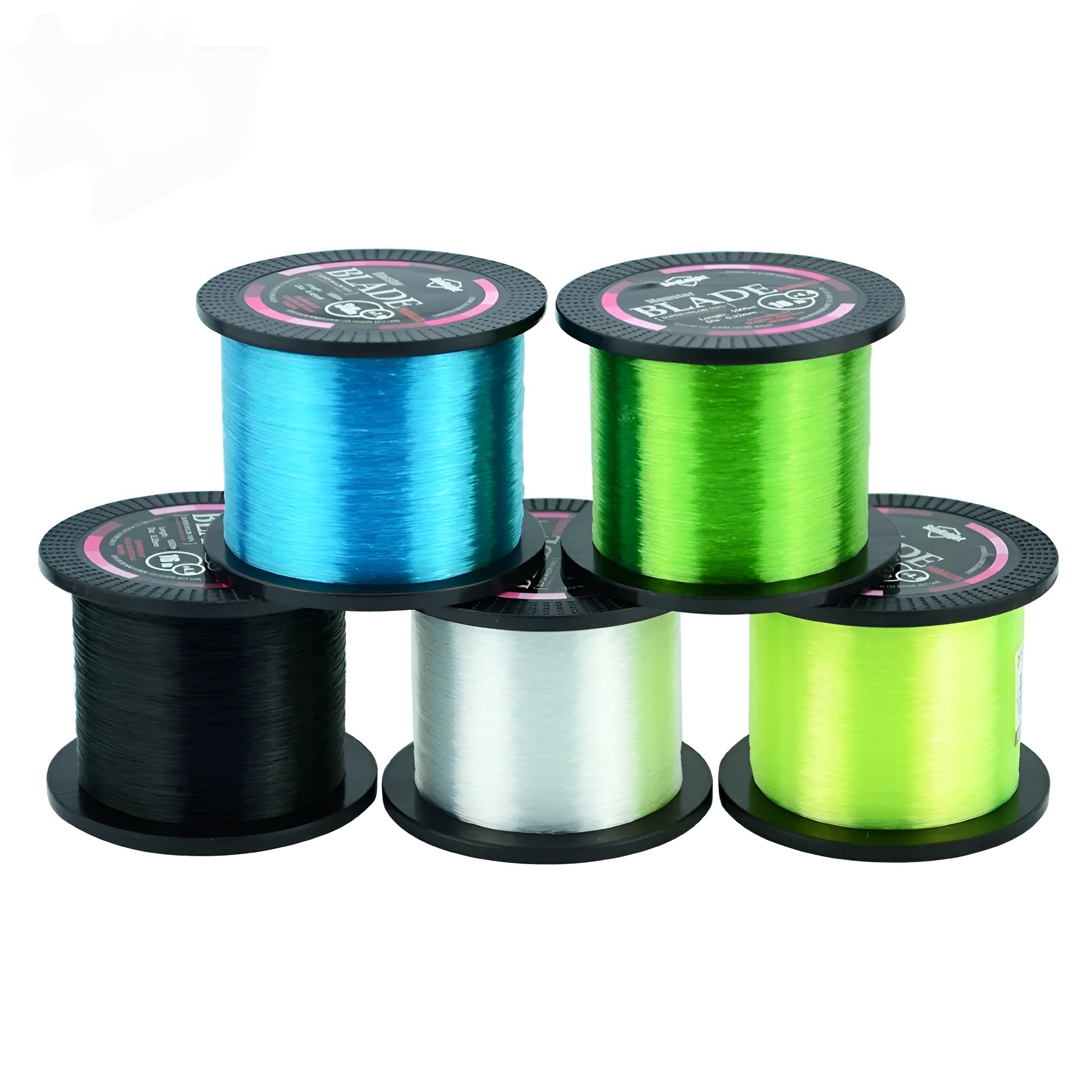 Seaknight 1000 nylon fishing line spool in multiple diameters and colours