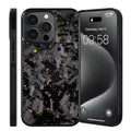 Carbon fiber phone case for iPhone 15 Pro Max 13 Pro in black, shockproof and anti-fall all-inclusive style