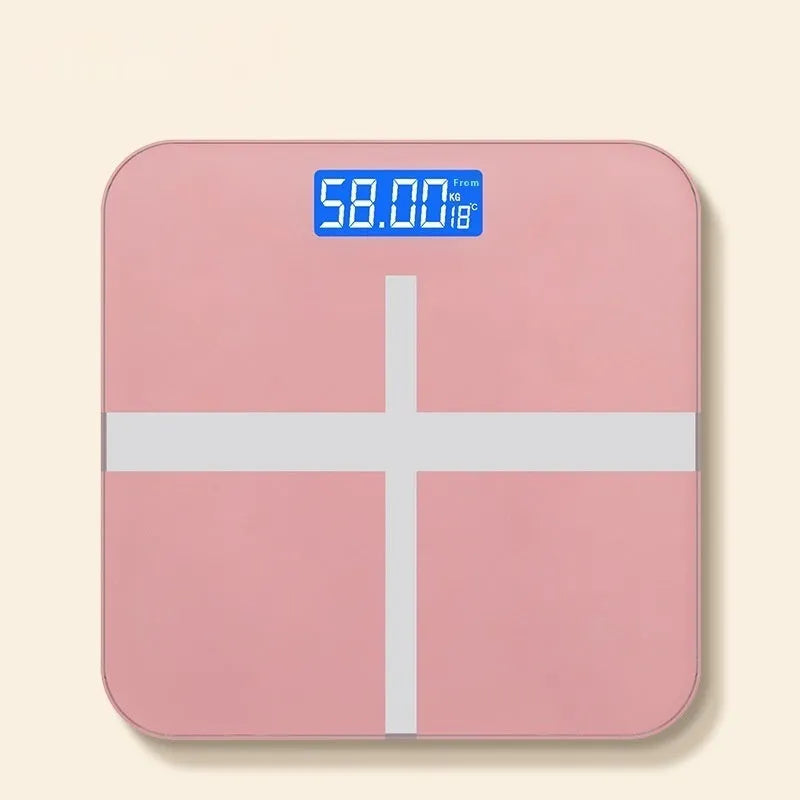 Household weighing scale in cross ice crystal white finish with digital display for weight measurement