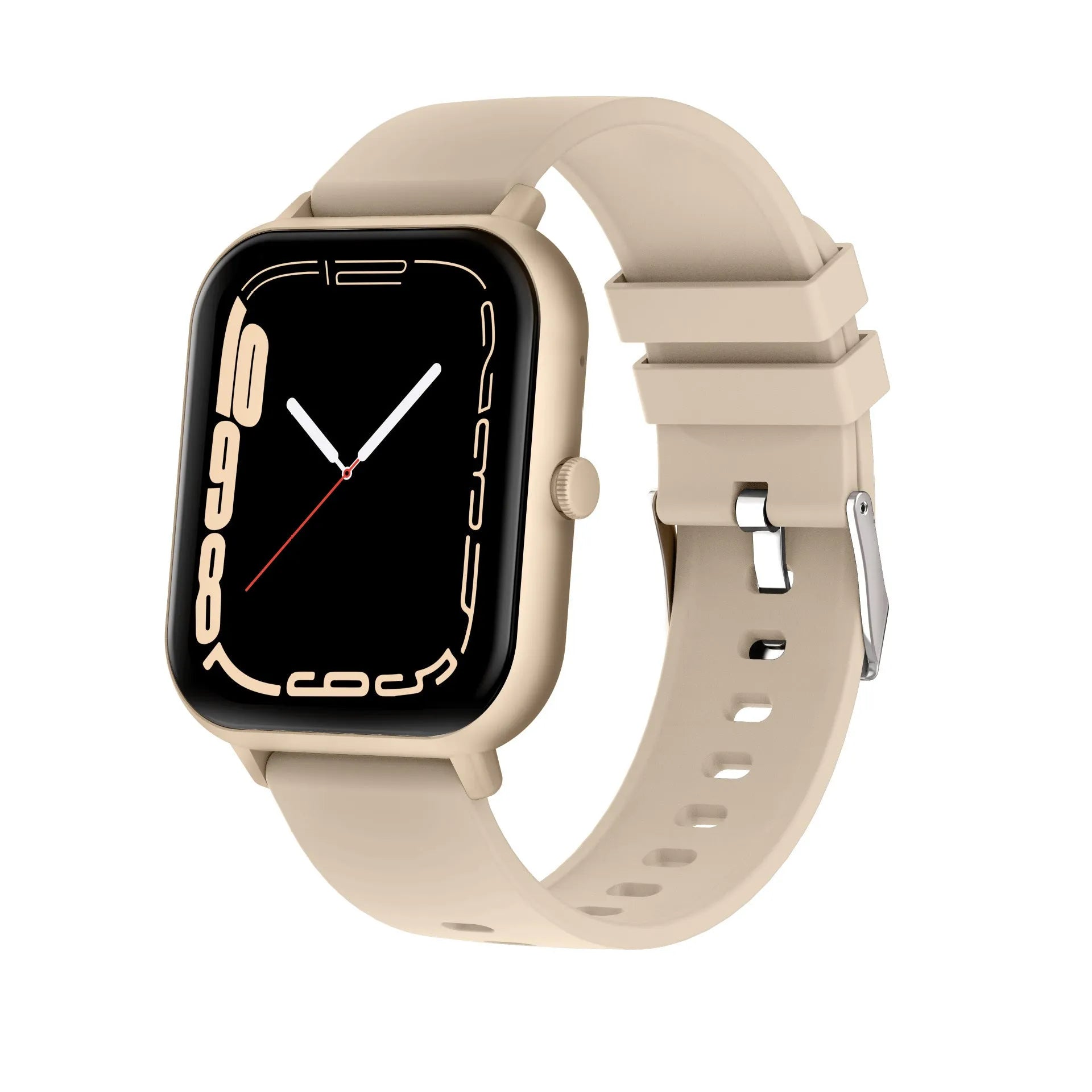 Bluetooth smart watch with heart rate monitoring display in multiple colour options