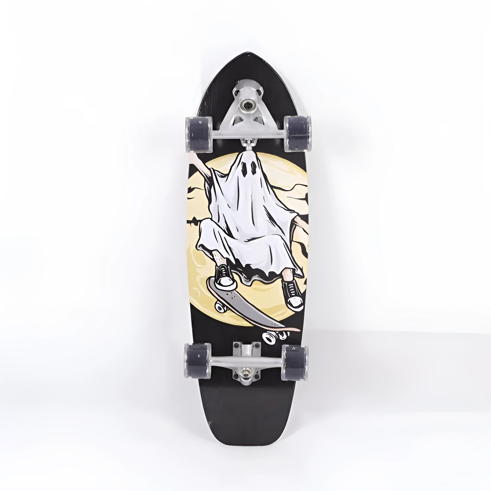 White maple wooden street scooter complete skateboard with 31-inch deck for urban riding