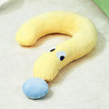 Blue or yellow rectangular pet pillow measuring 62 cm by 39 cm for small dogs and cats.