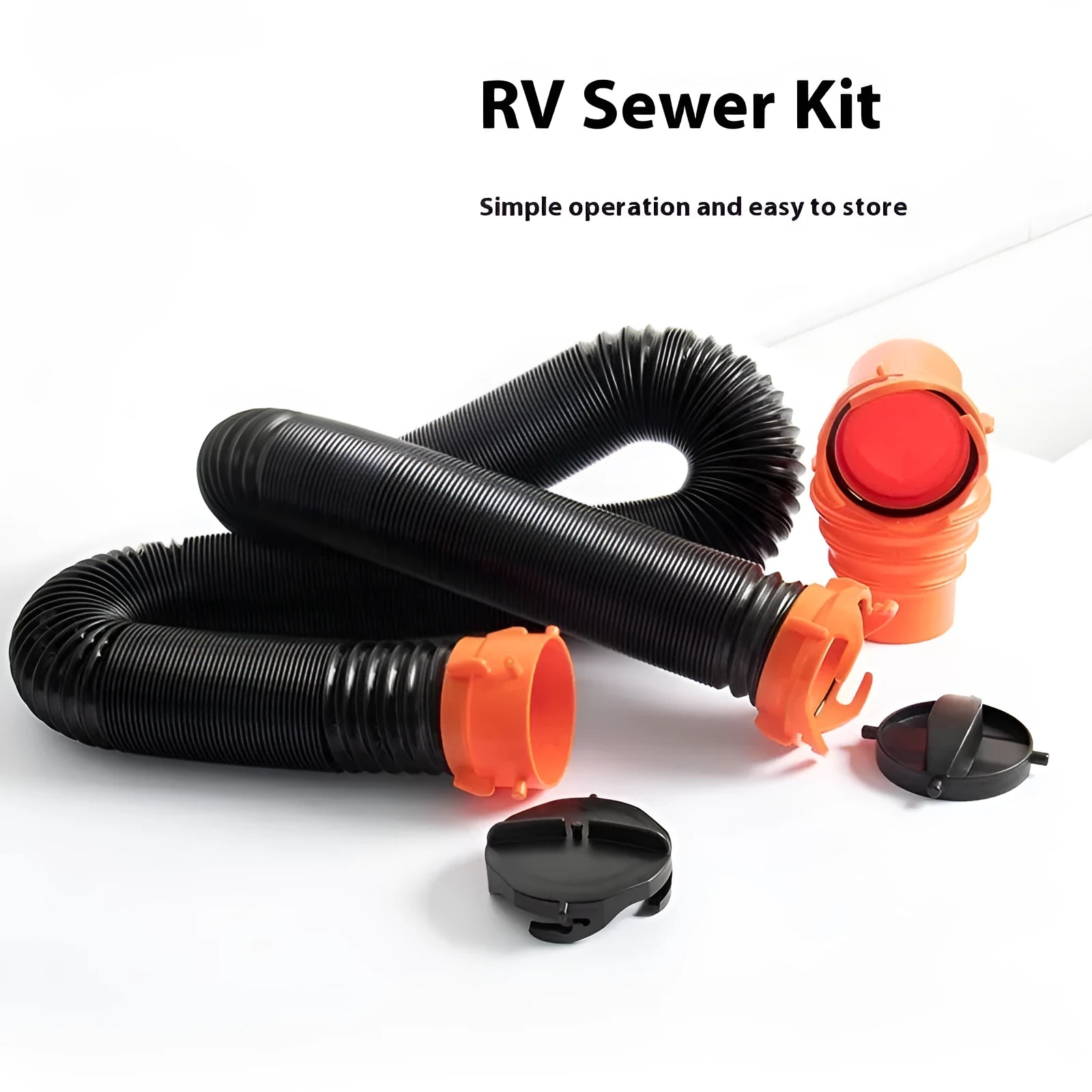 90 degree sewage hose rotary elbow joint made from polypropylene with length options