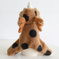 Polka dot pet clothing with elk couple design for cats and dogs in cloth material