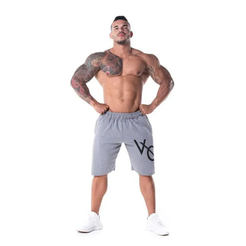 Men's Sports Fitness Running Five-point Pants Casual Cotton Blend Shorts for Adult Male in Black Light Grey with Adjustable Waist and Loose Fit for Spring Summer Autumn Winter Suitable for Running and Sports Leisure Activities M to XXL Sizes Available